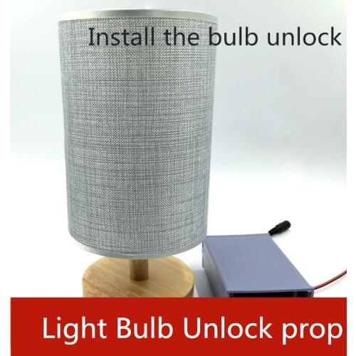 Real life room escape props Insert the bulb to unlock Bulb organ takagism game props escape room game