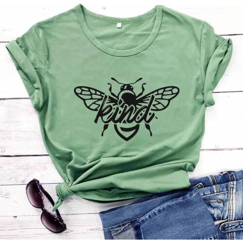 Bee Kind Shirt Kindness Shirt New Arrival Summer Casual 100%Cotton Funny T Shirt Bees Lover Shirts Gift for her