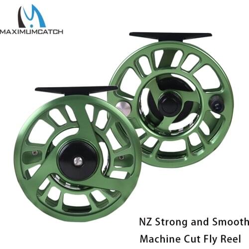 Maximumcatch 3-8WT Fly Fishing Reel Strong and Smooth CNC Machine Cut Large Arbor Aluminum Fly Reel