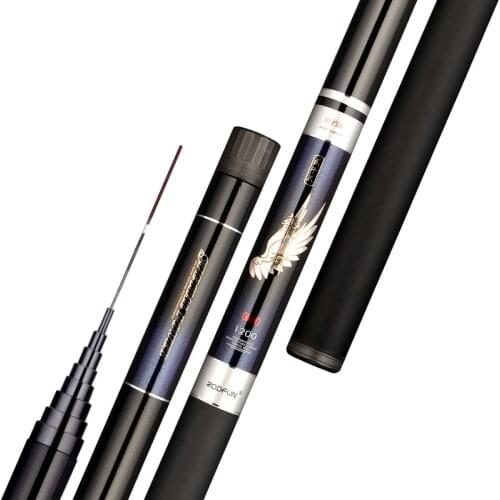High Quality Super Light Power Hand Rod High Carbon Fishing Rod Super Hard Stream Pole Portable Fishing Stick 9m 11m 13m Cane
