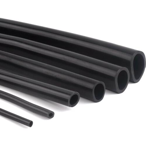 100cm I.D 2~16mm Food Grade Black Silicone Tube Hose Heat Resistant Flexible Silica Gel Pipe Aquarium Air Pump Soft Rubber Hose