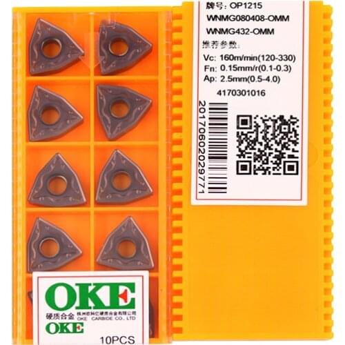 WNMG080408-OMM OP1215 100% Original China OKE carbide insert with the best quality 10pcs/lot free shipping