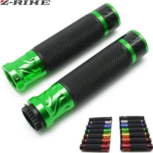 Universal Motorcycle Handlebar Grips 22mm Racing Motor Grip for Kawasaki ZX6R ZX7R ZX10R ZX14R NINJA650R ER6N Z750 Z800 Z1000