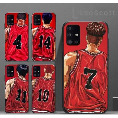 Japanese Anime Slam Dunk Rubber Phone Case For Samsung A40 A31 A50 A51 A71 A20E A20S S8 S9 S10 S20 Plus note 20 ultra