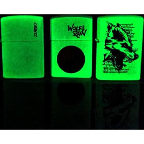 Zorro fluorescent white paint kerosene lighter luminous cigarettes smoking gift