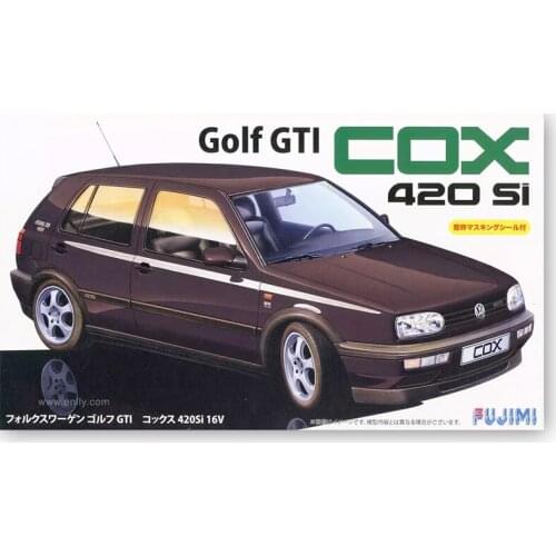 1/24 Fujimi Plastic Assembled Car Model Toy VW Golf COX 420i 16v Static Model DIY Assembled Model Kit #12618