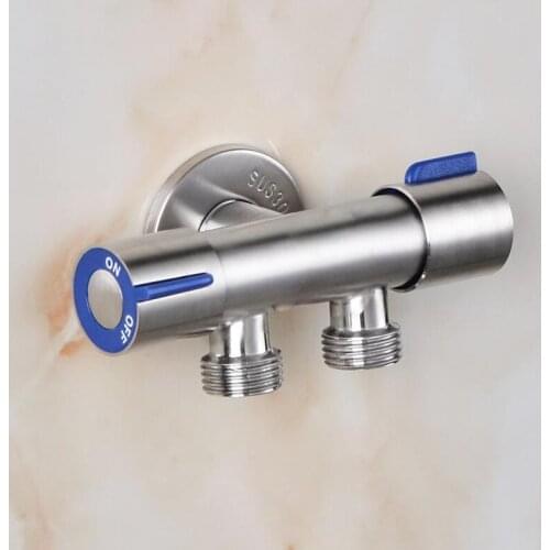 1 Pcs Bathroom Accessories Faucet Double Handle Dual Holder Dual Control Nozzle Single Cold Spray Gun Stainless Steel Toilet