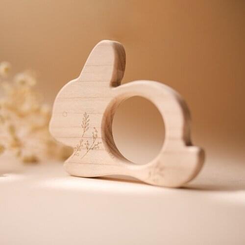 1PC Baby Teether Maple Animal Series BPA Free Non-toxic Safety Newborn Teething Wooden Toys Nursing Pendant Childrens Goods Gif