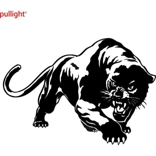 19.5*13.6CM Fiery Wild Panther Hunting Car Body Decal Car Stickers Motorcycle Decorations