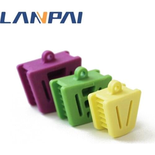 2Pcs Dental Oral Occlusal Pad Mouth Prop Bite Rubber Opener Retractor Intraoral Supporting Device