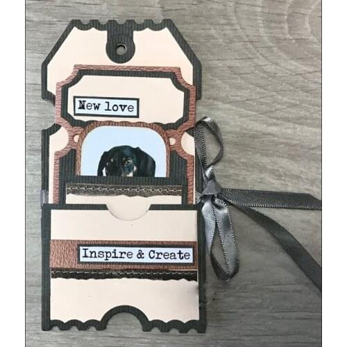 2021 New Christmas Cut Die Label Tag Metal Cutting Dies Mold Cards Scrapbooking Paper Craft Knife Mould Blade Punch Stencils