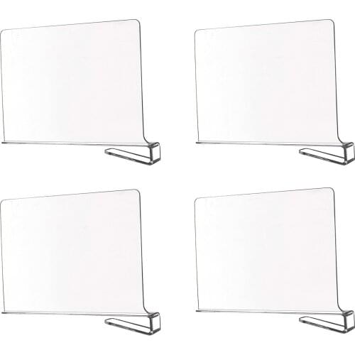 4 Acrylic Dividers Dividers For Orderly Storage Of Closet Dividers Wear-Resistant Closet Dividers Separate Plates For Towel Bags
