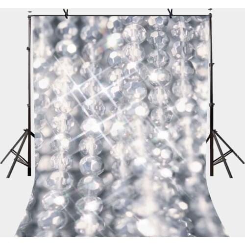 5x7ft Shiny Backdrop Shiny Pearl Necklace Photography Background and Studio Photography Backdrop Props