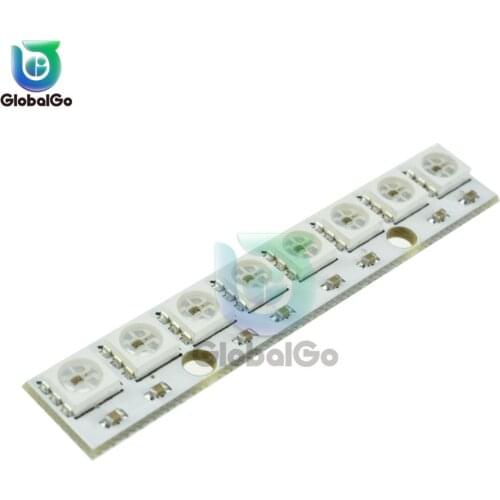 8 Bit RGB LED Full-Color built-in Driving Development Board Lights LED White/Black Board Electronic DIY Module