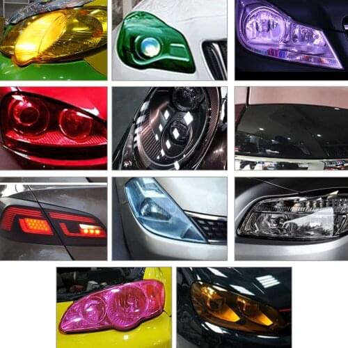 30x300cm 30x200cm 30x120cm Car Tint Fashion Headlight Taillight Fog Light Vinyl Smoke Film Sheet Sticker Cover Car Accessories
