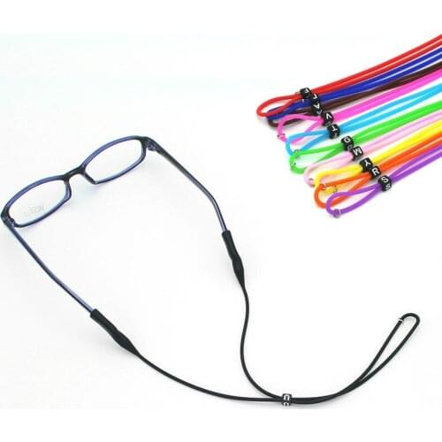 Neck Chain for Women Glasses with Lanyards Silicone Adjustable Strap Lanyard Chains Sunglasses Anti-lost Anti-slip Elastic Rope