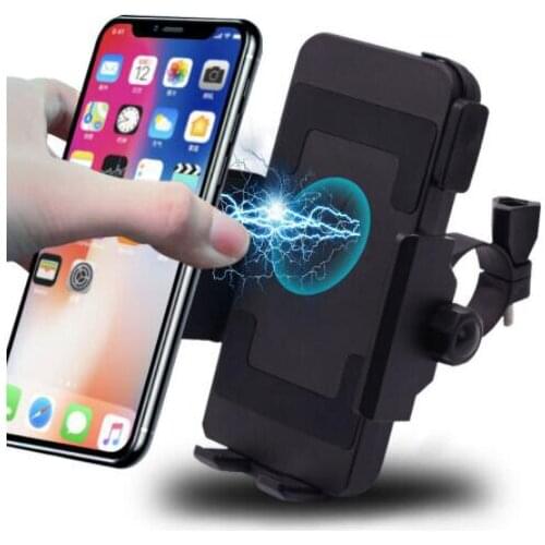 Motorcycle Phone Holder Qi Wireless Charger Motorcycle Charger Mount For Phones Fast Wireless Charge Moto Accessories