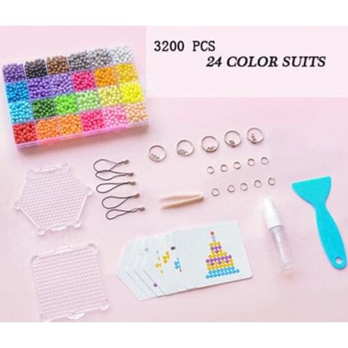 DIY Water Mist Magic Beads Toys For Children Animal Molds Hand Making Puzzle Kids Educational Toys Spell Replenish Beans