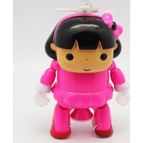 Electric Dancing Robot With Music Dazzling Colour Light Novelty Gift Toys For Children Unisex Movie & Tv Plastic 2021