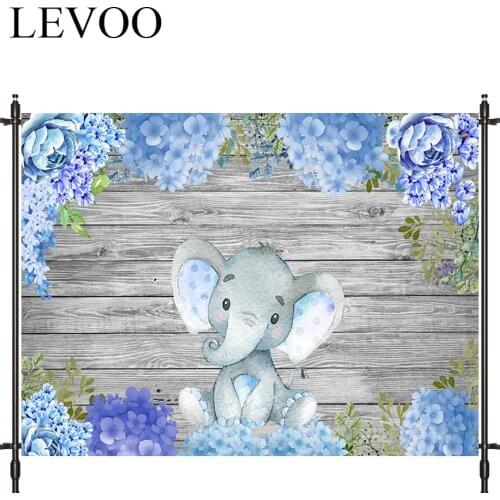LEVOO Background For Photo Studio Elephant Flower Board Baptism Communion Photocall Photobooth Decor Studio Custom Shoot Prop