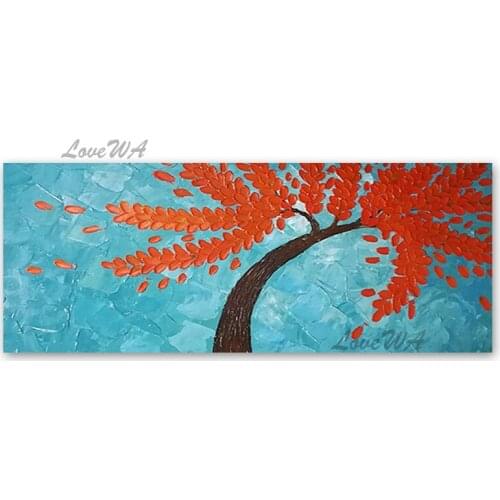 Beautiful Flower Picture Paintings Palette Knife Flower Canvas Oil Painting No Frame Wall Art Panel Set On Canvas For Home Decor