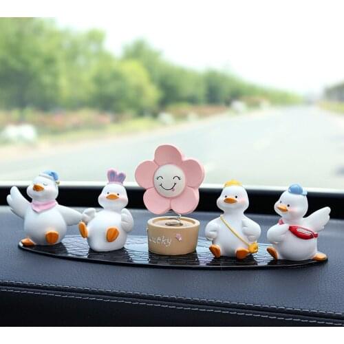 Creative cartoon cute cheering duck car dashboard ornaments auto parts car accessories ornaments personalized creative gifts