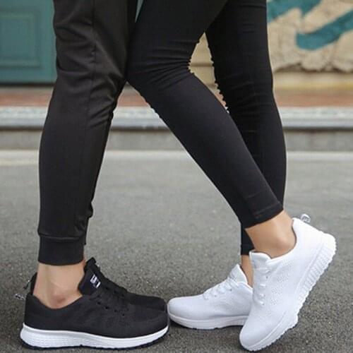 Women Casual Shoes Fashion Breathable Walking Mesh Flat Shoes Woman White Sneakers Women 2020 Tennis Feminino Gym Shoes Sport