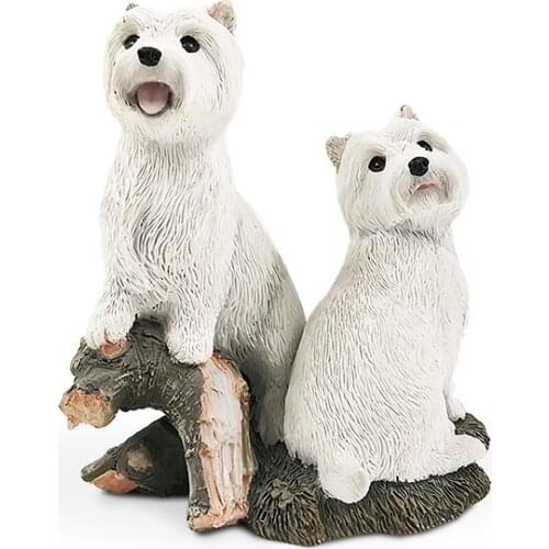 Fashion Simulated Animal Dog Models Car Display Crafts Wedding Gift Accessories Furnishing Figurines Miniatures Decoration Craft