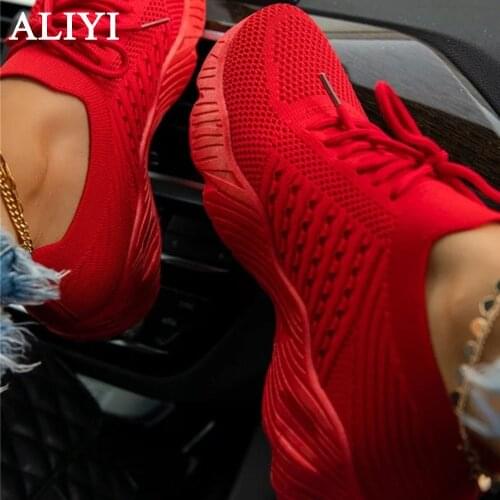 Fashion Casual Sneakers 2021 All Season Mesh Breathable Ladies Lace Up Comfy Flats Outdoor Running Walking Sport Shoes Female