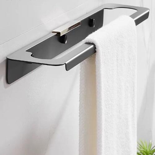 Rack for Towel Stainless Steel Bathroom Towel Rack Bath Wall Horizontal Bar Towel Rack Kitchen Storage Bathroom for Convenience