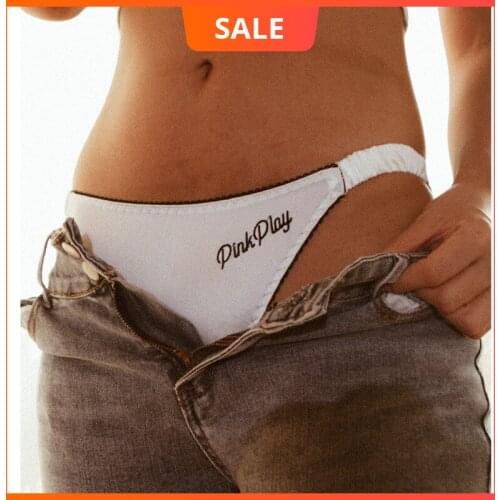 Underwear Women French Stain Texture Sexy Panties Women Letter Embroidery Underwear Pearl Luster Briefs Fashion Ladies Lingerie