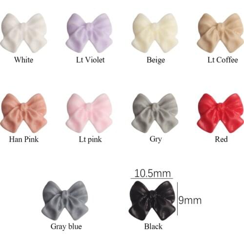 New Nail Art Decorations French personality Bow knot 3D Charms Nail Art Decorations Rhinestones DIY Resin Manicure Art Accessori
