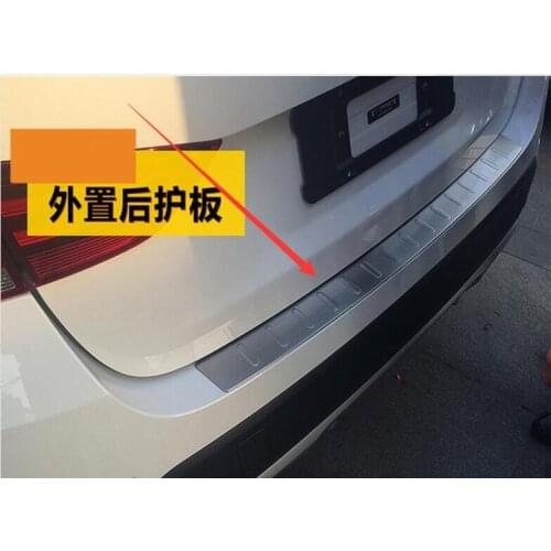 FIT FOR BMW X1 E84 2009 2010 2011 2012 2013-2015 REAR BUMPER PROTECTOR STEP PANEL BOOT COVER SILL PLATE TRUNK TRIM Accessories