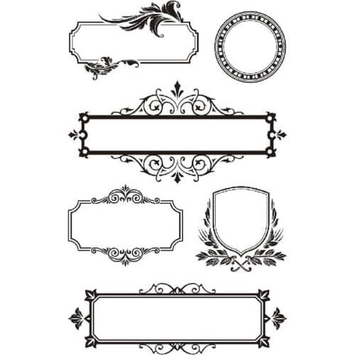 Clear Vintage Frame Rubber Stamps For Scrapbooking Embellishment,Diy Decorative Stamps