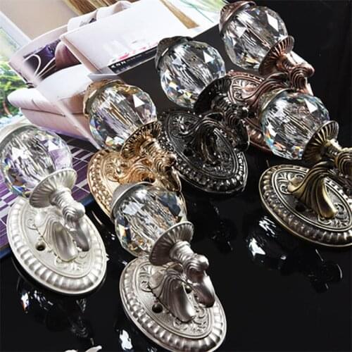 Crystal Zinc Alloy Curtain Wall Hook Buckle Hanger Holder Accessories European