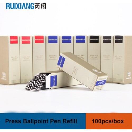 Ballpoint Cliks Pen 0.7mm Press Spring Ball Pen Refill Black/Blue/Red Instead/Spareparts High Quality School/Office Stationery