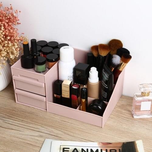 Large Capacity Cosmetic Storage Box Makeup Drawer Organizer Jewelry Nail Polish Makeup Container Desktop Sundries Storage Box
