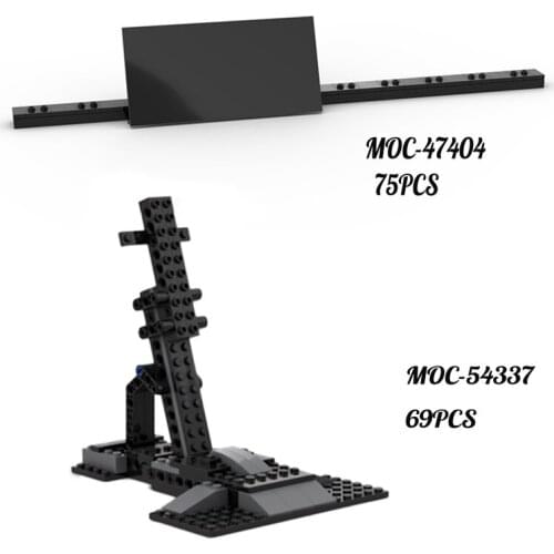 MOC Stand Display Collectibles Sticker and Minifigure Display Building Block Model Puzzle Splicing Mens Childrens Toy Gift