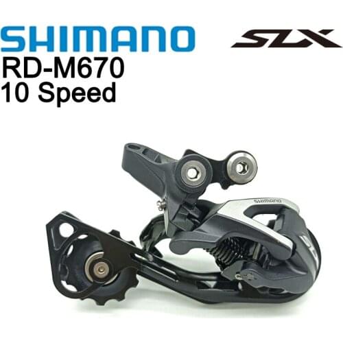 Shimano SLX M670 Rear Derailleur 10s RD M670 SGS SHADOW 1x10 Speed MTB Bicycle Rear Derailleur RD-M670