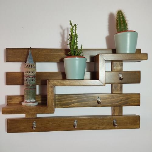 Zeo Wood Design Decorative Wooden Key Chain Strap