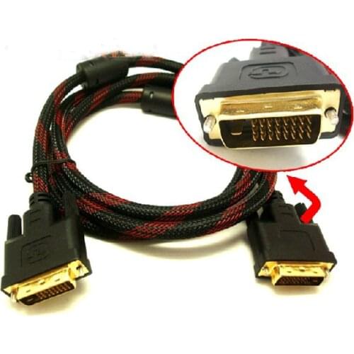 1pcs---Brand NEW 10FT/300cm DVI Cable,Dual Link Video Line For PC HDTV,24+1pin DVI-D