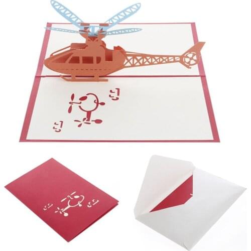 3D Up Invitation Greeting Card Birthday Valentines' Day New Year Xmas Gift L4MB