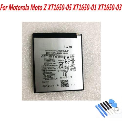 High Quality 2630mAh GV30 battery For Motorola Moto Z XT1650-05 XT1650-01 XT1650-03 Mobile Phone