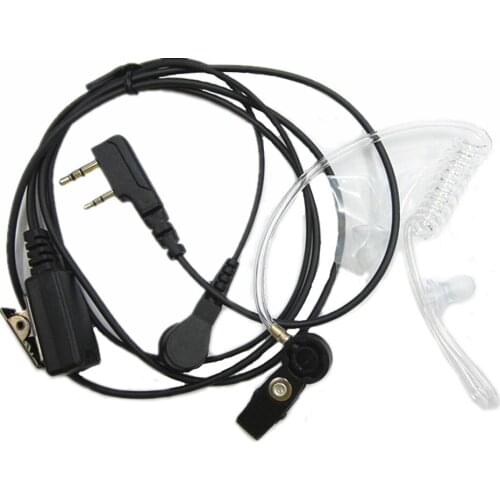 Acoustic Covert Air Tube Earphone Microphone Mic Earpiece Headset PTT For Kenwood Baofeng UV-5R BF-888S GT-3 Radio Walkie Talkie