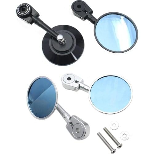 Motorcycle Rear View Side Mirror Aluminum Handle Bar End For Kawasaki NINJA 125/250/300/400/650/1000