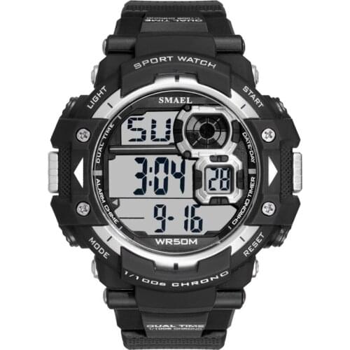 SMAEL Brand Men Watches Men LED Digital Watches Big Dial Alarm Clock Men Sport Watches Waterproof Men Military Watches 1379B