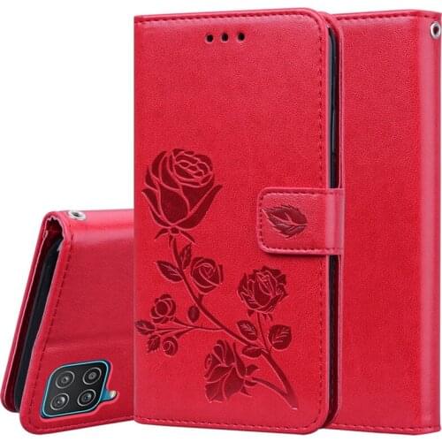 For Funda Samsung A12 Case on For Samsung Galaxy A12 A 12 SM-A125F Coque Luxury Magnetic Wallet Stand Leather Phone Cover Etui