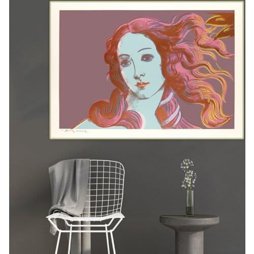 Citon Andy Warhol《Birth of Venus,1984》Pop Art Canvas Oil Painting Art Poster Decorative Print Picture Wall Decor Home Decoration