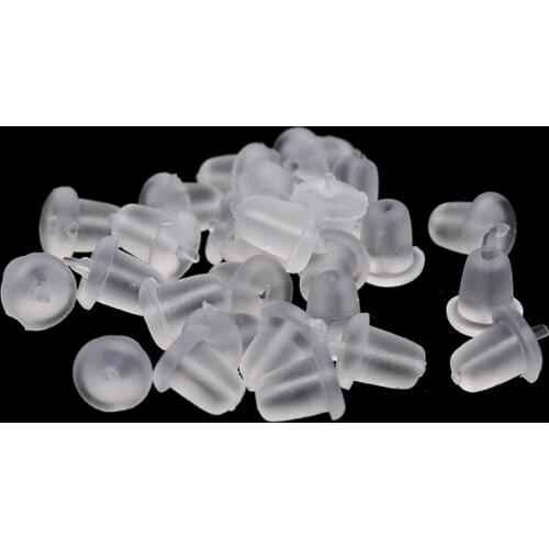 500pcs/pack Earring Bob Silicon Back Earring Stoppers DIY Jewelry making Findings & Components