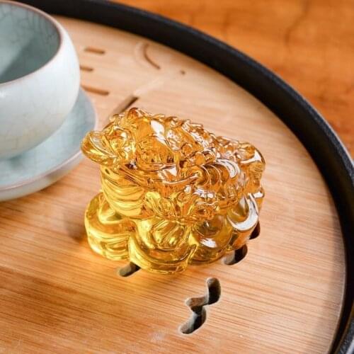 Feng Shui Toad Money LUCKY Fortune Wealth Chinese Golden Frog Toad Coin Home Office Decoration Tabletop Ornaments Lucky Gifts